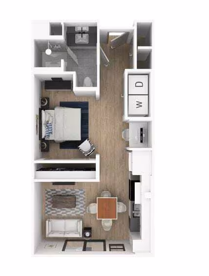 Studio • 1 Bath 6418 floor plan